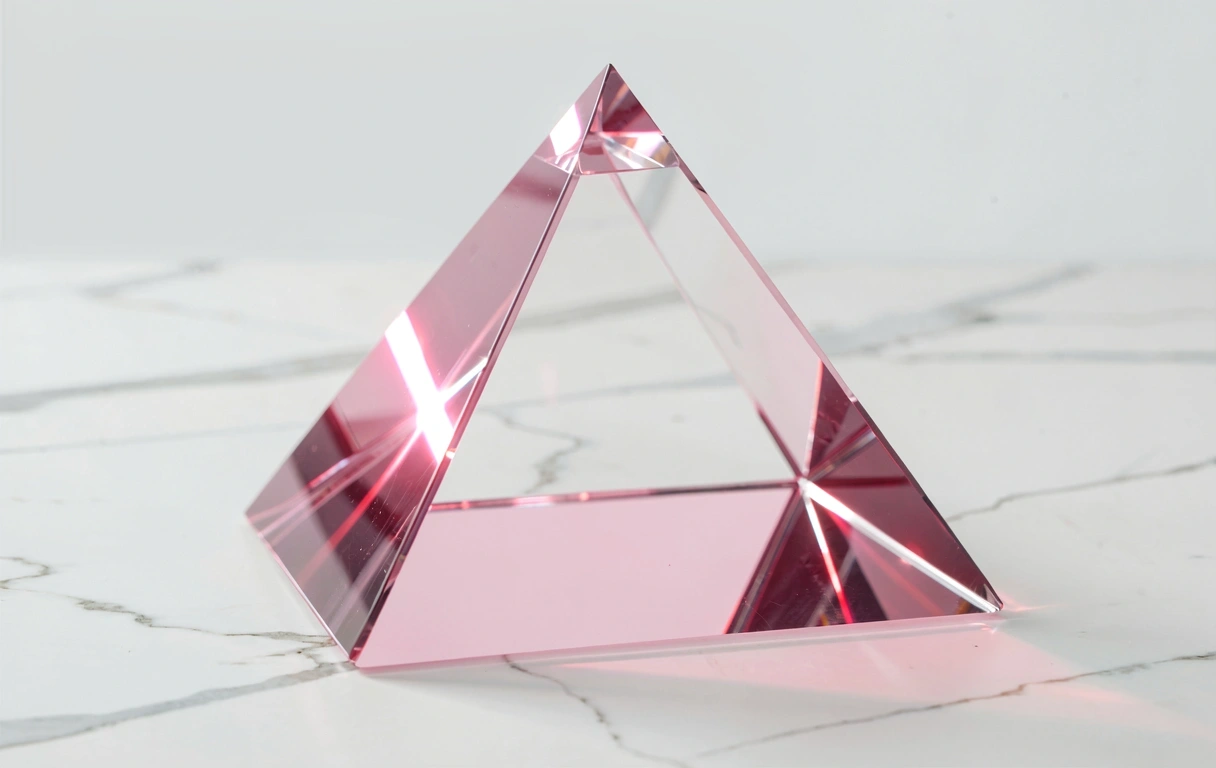 Abstract representation of data refraction and clarity